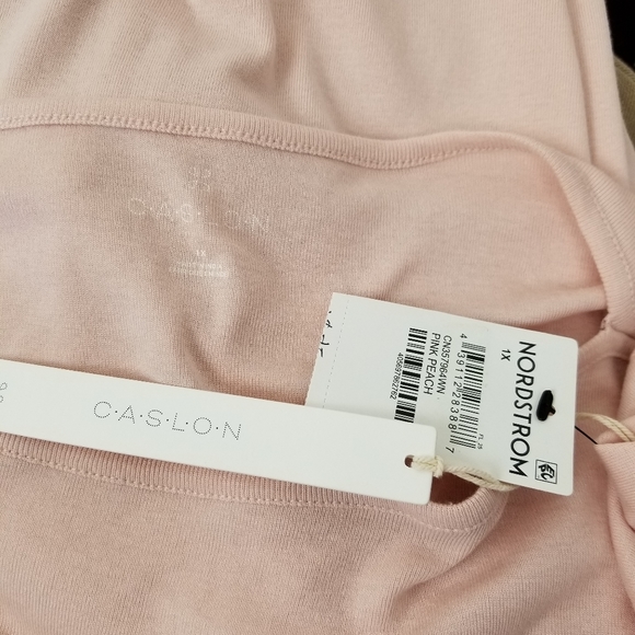 NEW Caslon Pink Boatneck Cotton Blend T-shirt 1X - Picture 8 of 9